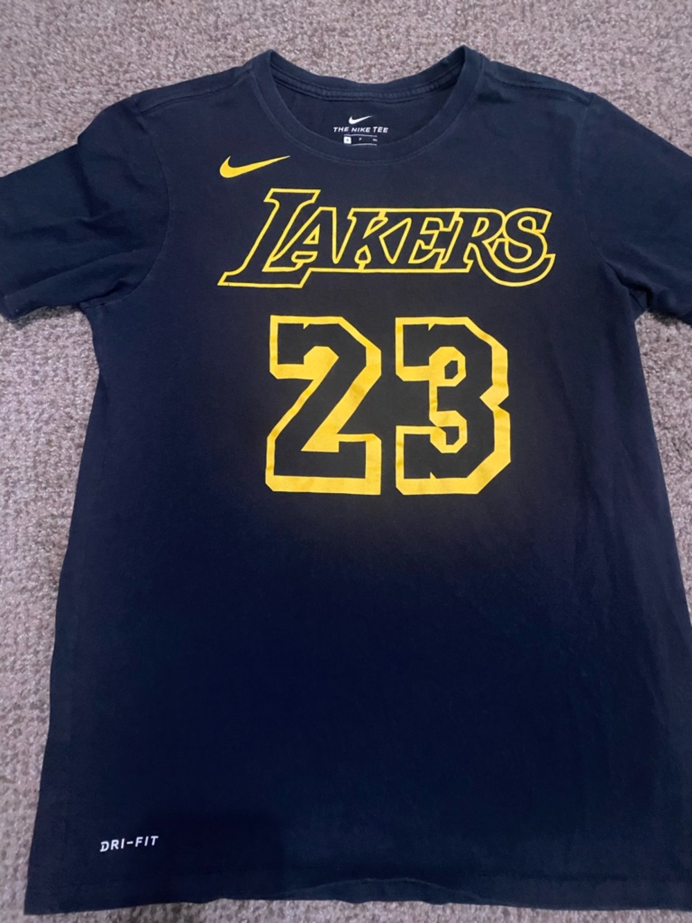 Nike Black & Yellow Lakers #23 Graphic Tee